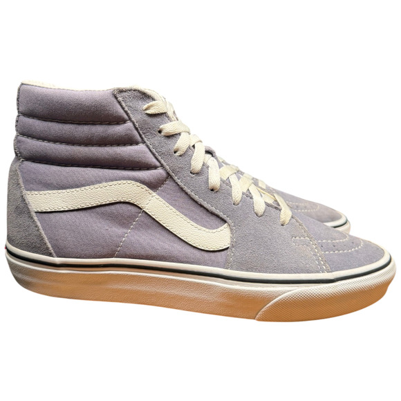 VANS SK8-Hi Off The Wall M 8.5/W 10 Granite True White High Top Sneakers